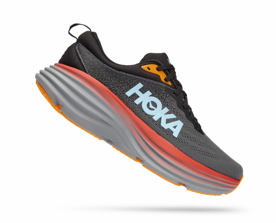 * Hoka Men'S Bondi 8 (Actl Anthracite/Castlerock) Footwear