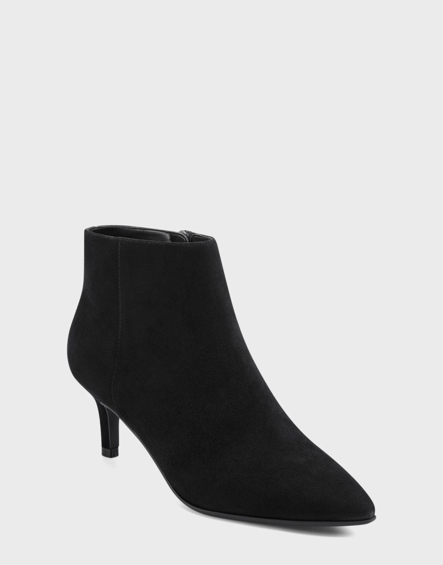 * Aerosoles Epigram Black Suede Ankle Boots