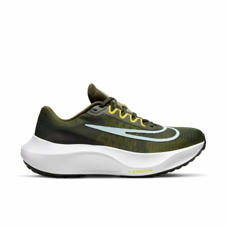 * Nike Men'S Zoom Fly 5 (301 Cargo Khaki/Glacier Blue/Yellow Strike) Footwear