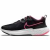 * Nike Women'S React Miler 2 (003 Black/Hyper Pink/Cave Purple) Footwear