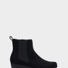 * Aerosoles Alisa Black Faux Suede Ankle Boots