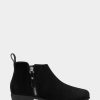 * Aerosoles Stewart Black Suede Ankle Boots