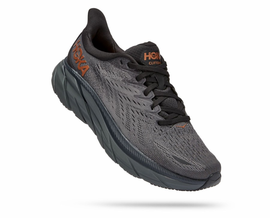 * Hoka Women'S Clifton 8 (Acpp Anthracite/Copper) Footwear