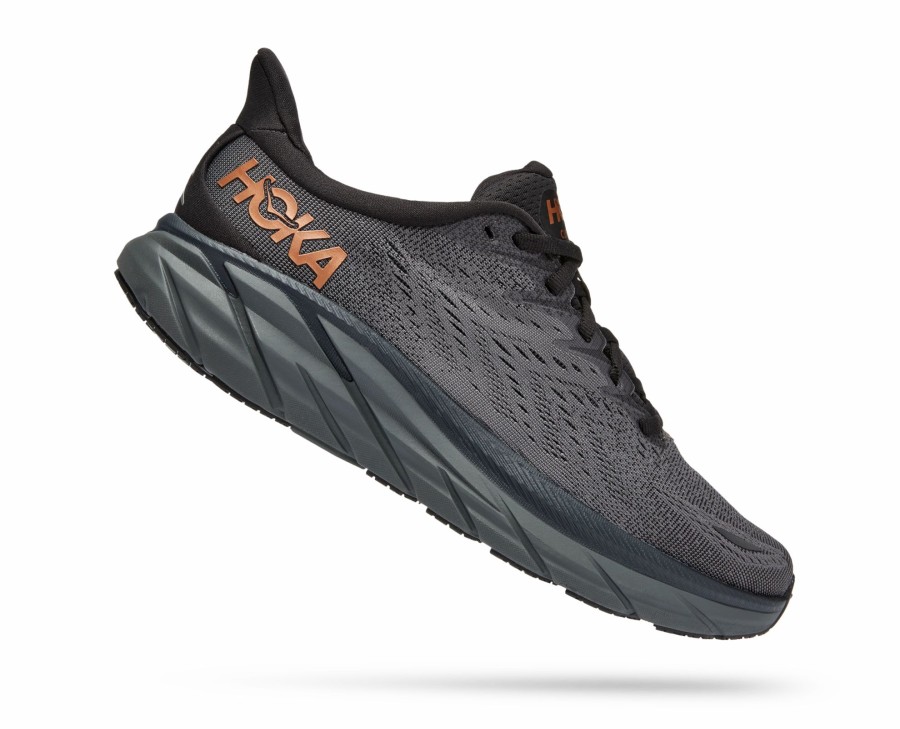 * Hoka Women'S Clifton 8 (Acpp Anthracite/Copper) Footwear