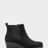 * Aerosoles Brandi Black Faux Suede Ankle Boots