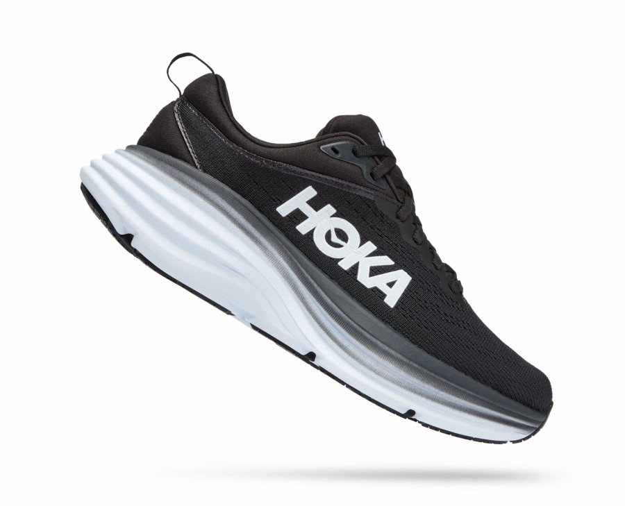 * Hoka Women'S Bondi 8 (Bwht Black/White) Footwear