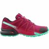 * Salomon Women'S Speedcross 4 (Beet Red/Electric Green/Black) Footwear