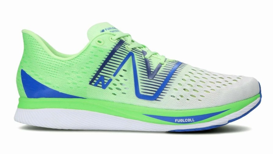 * New Balance Men'S Fuelcell Supercomp Pacer (Lw White/Vibrant Spring) Footwear