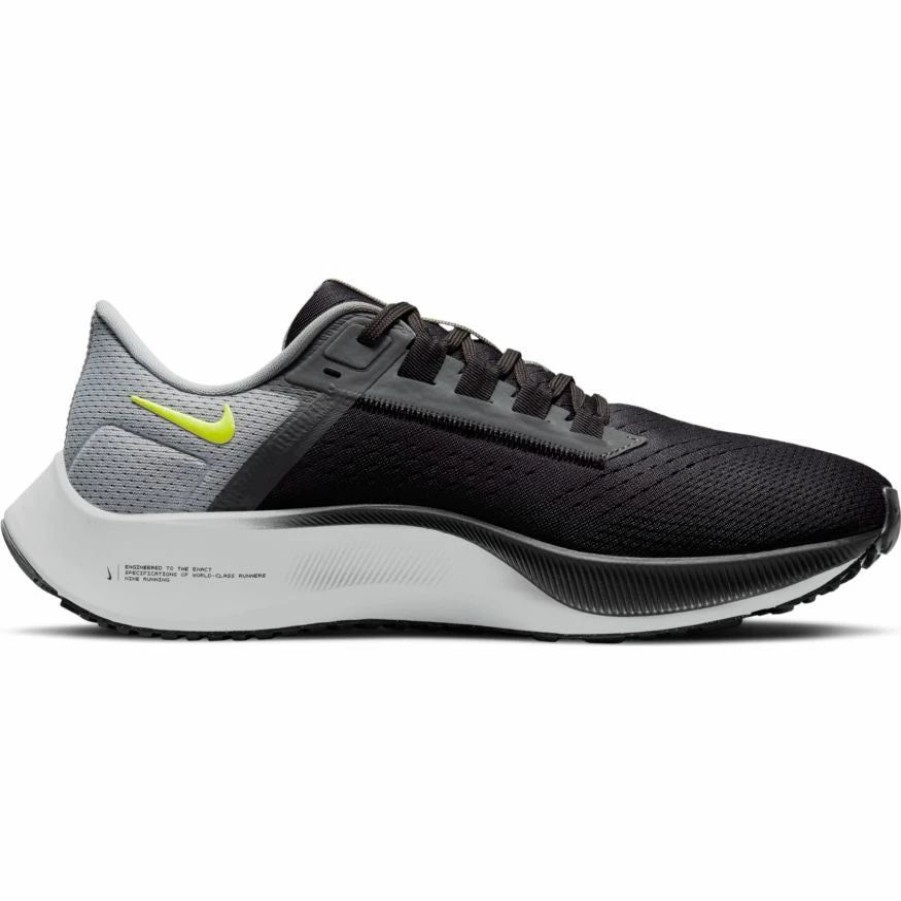 * Nike Men'S Zoom Pegasus 38 (005 Dark Smoke Grey/Volt/Smoke Grey) Footwear