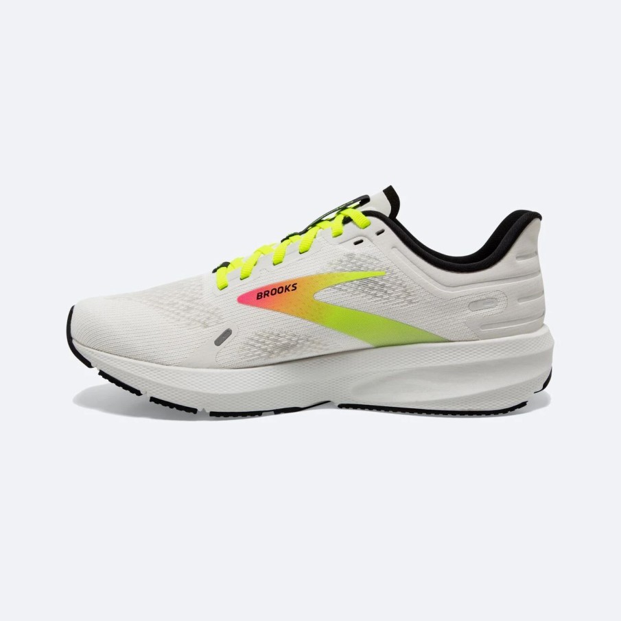 * Brooks Women'S Launch 9 (148 White/Pink/Nightlife) Footwear