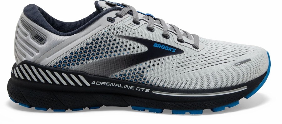 * Brooks Men'S Adrenaline Gts 22 (023 Oyster/India Ink/Blue) Footwear