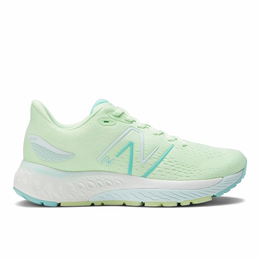 * New Balance Women'S Fresh Foam X 880V12 (E Vibrant Spring Glo/Spring Surf) Footwear