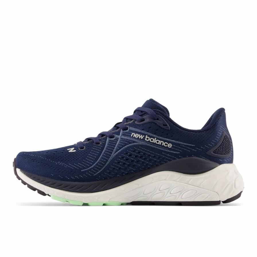 * New Balance Women'S Fresh Foam X 860 V13 Wide (N Nb Navy/Bleach Blue/Green Aura) Footwear