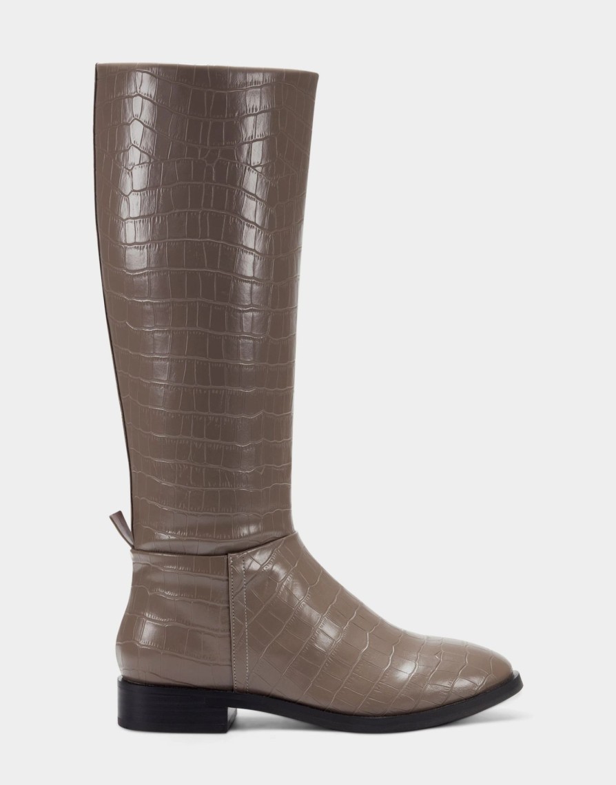 * Aerosoles Berri Grey Croco Tall Boots