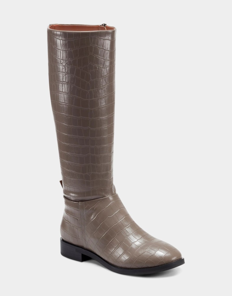 * Aerosoles Berri Grey Croco Tall Boots