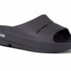 * Oofos Uni Ooahh Slide Sandal (Black) Footwear