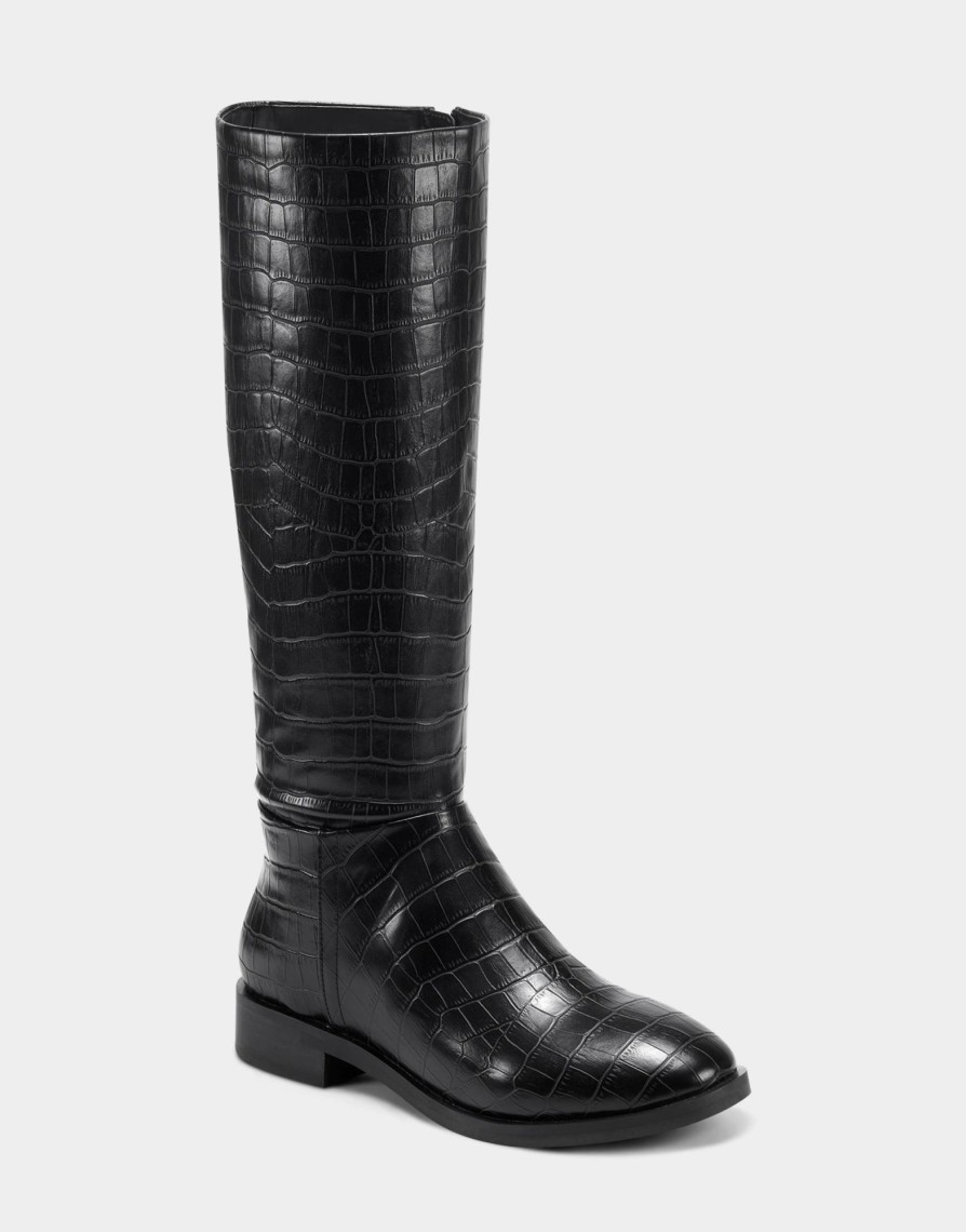 * Aerosoles Berri Black Croco Tall Boots