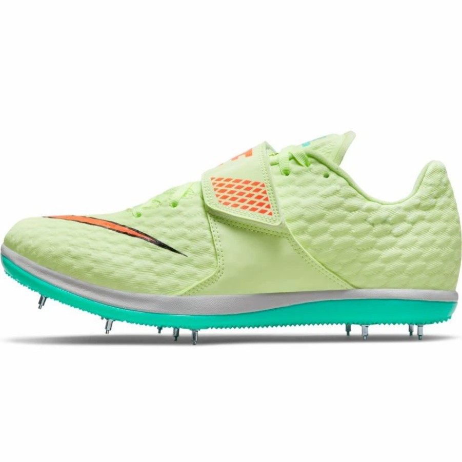 * Nike Uni High Jump Elite (700 Barely Volt/Hyper Orange/Dynamic Turquoise) Footwear