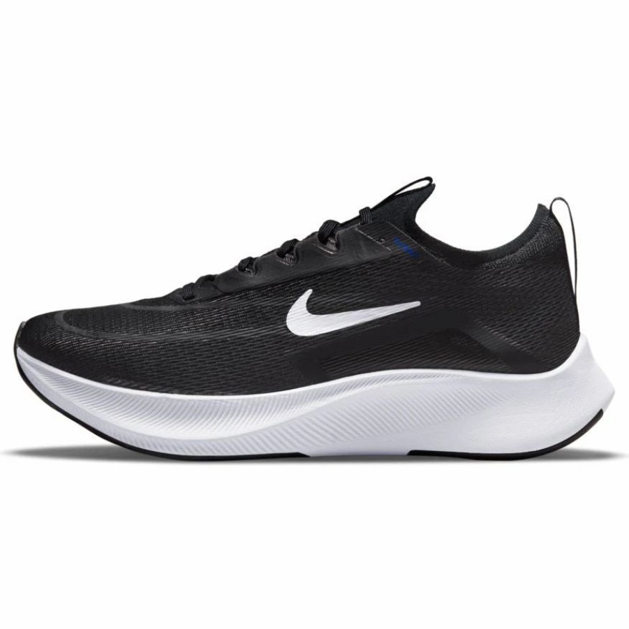 * Nike Men'S Zoom Fly 4 (001 Black/White/Anthracite/Racer Blue) Footwear