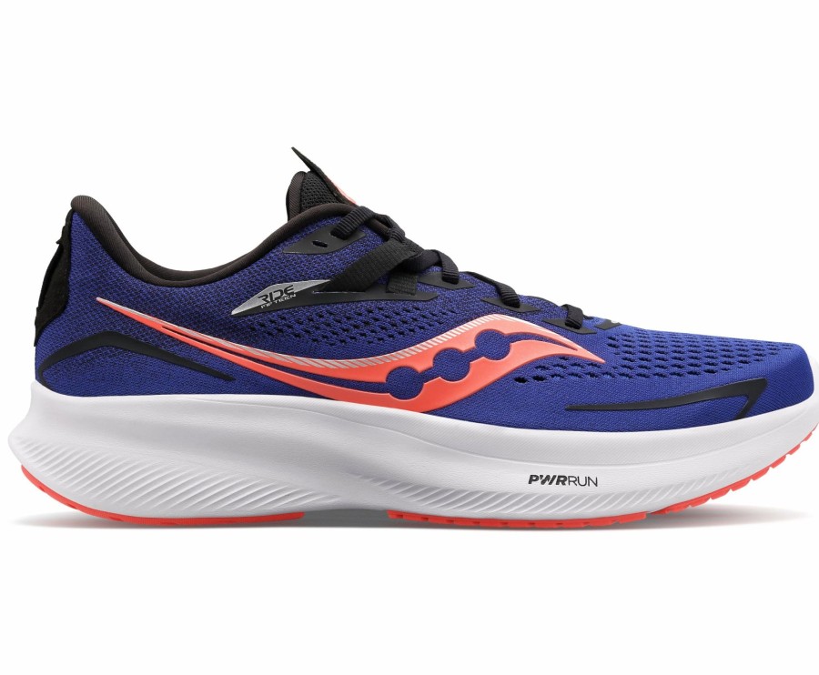 * Saucony Men'S Ride 15 (16 Sapphire/Vizi Red) Footwear