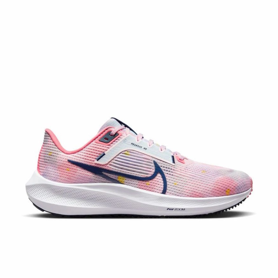 * Nike Women'S Air Zoom Pegasus 40 Premium (600 Pearl Pink/Midnight Navy/Coral Chalk) Footwear