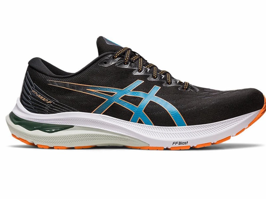 * Asics Men'S Gt-2000 11 Extra Wide (006 Black/Sun Peach) Footwear