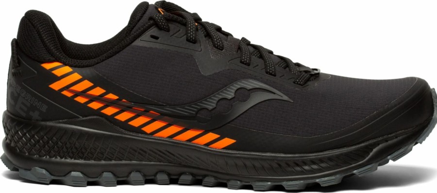 * Saucony Men'S Peregrine Ice+ 2 (1 Black/Vizi) Footwear