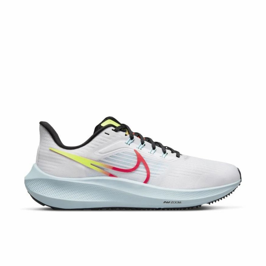 * Nike Women'S Air Zoom Pegasus 39 (100 White/Volt/Bright Crimson/Black) Footwear