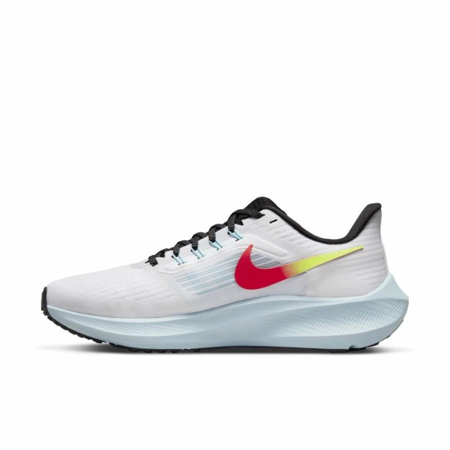 * Nike Women'S Air Zoom Pegasus 39 (100 White/Volt/Bright Crimson/Black) Footwear