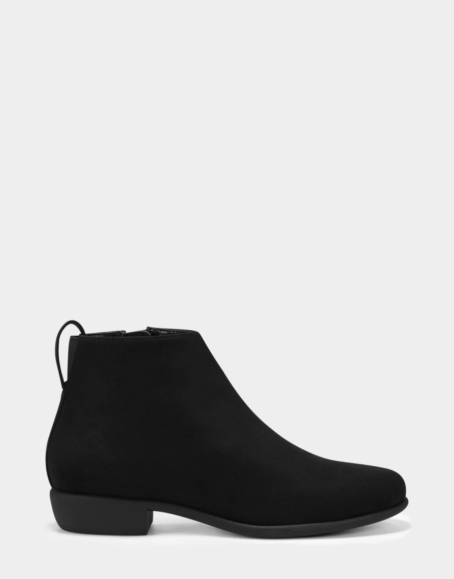 * Aerosoles Sloan Black Faux Suede Ankle Boots