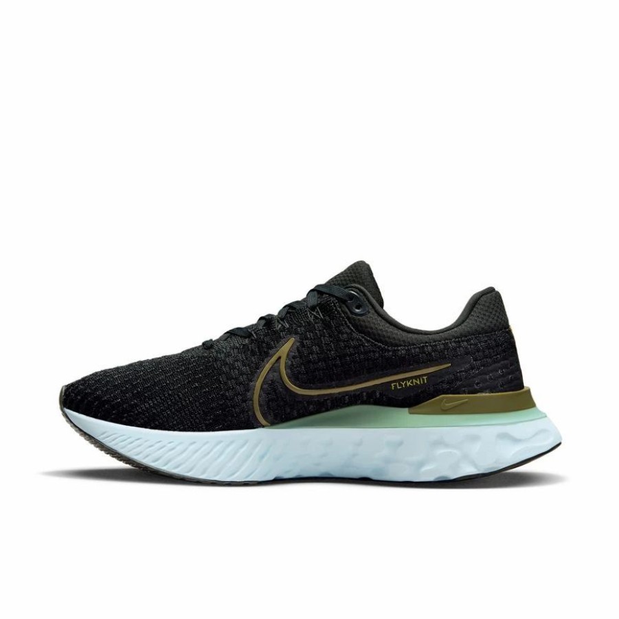 * Nike Men'S React Infinity Run Flyknit 3 (300 Night Forest/Pilgrim/Glacier Blue) Footwear