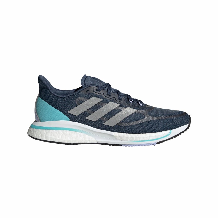 * Adidas Women'S Supernova + (Crew Navy / Silver Metallic / Pulse Aqua) Footwear