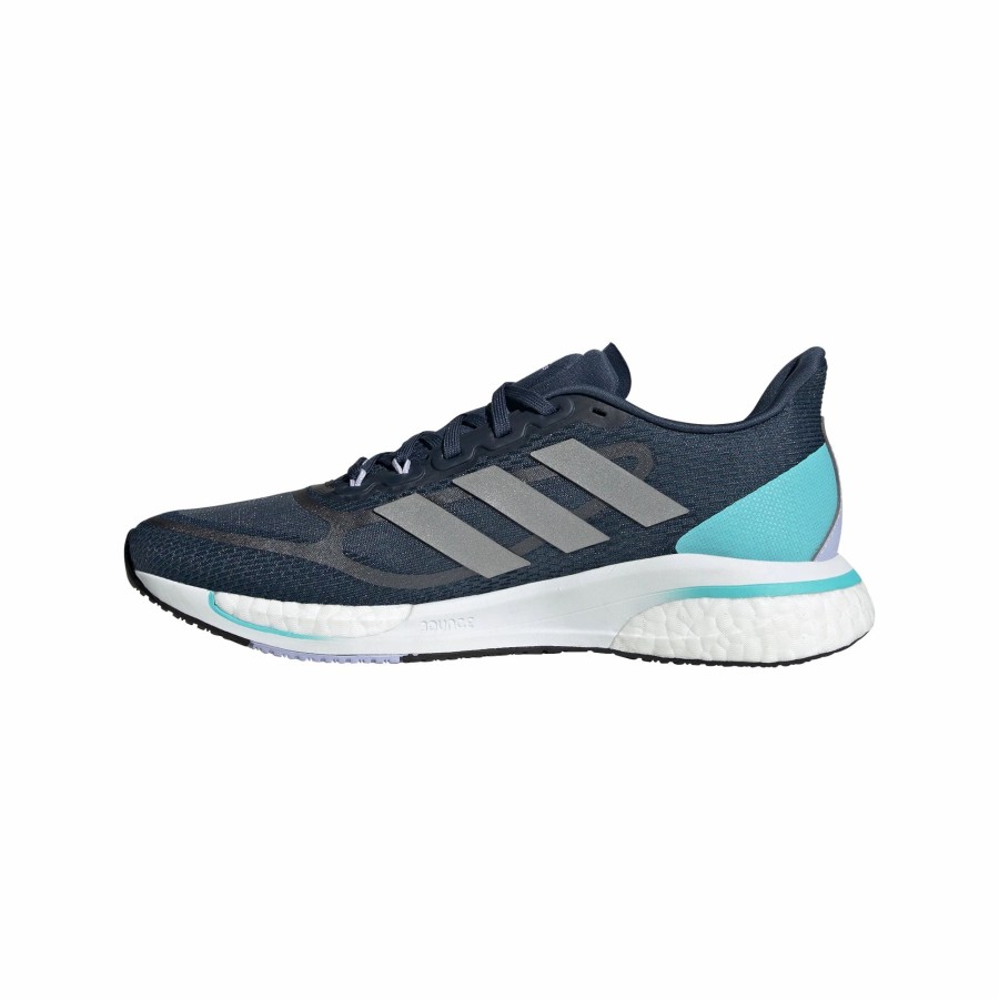 * Adidas Women'S Supernova + (Crew Navy / Silver Metallic / Pulse Aqua) Footwear