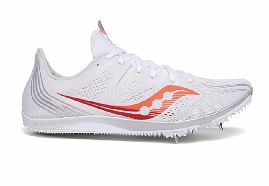 * Saucony Women'S Endorphin 3 (1 -White/Vizi Red) Footwear