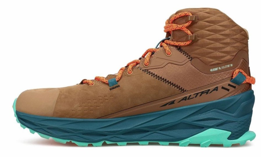 * Altra Men'S Olympus 5 Hike Mid Gtx (990 Brown) Footwear