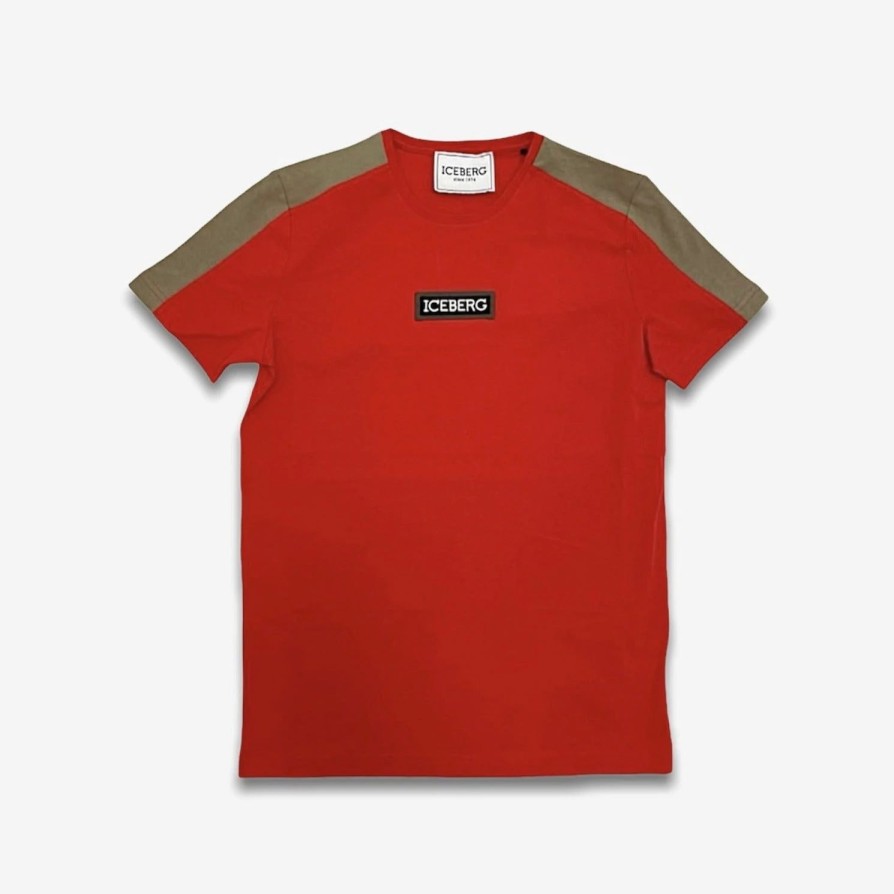 * Iceberg 5D T-Shirt Red Beige Iceberg