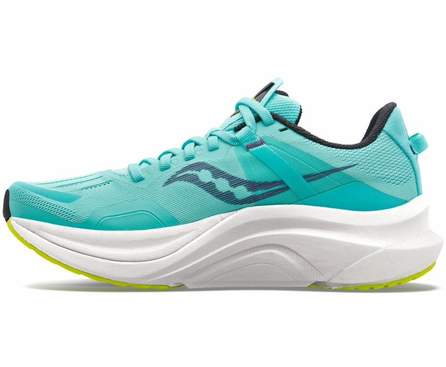 * Saucony Women'S Tempus (26 Cool Mint/Acid) Footwear