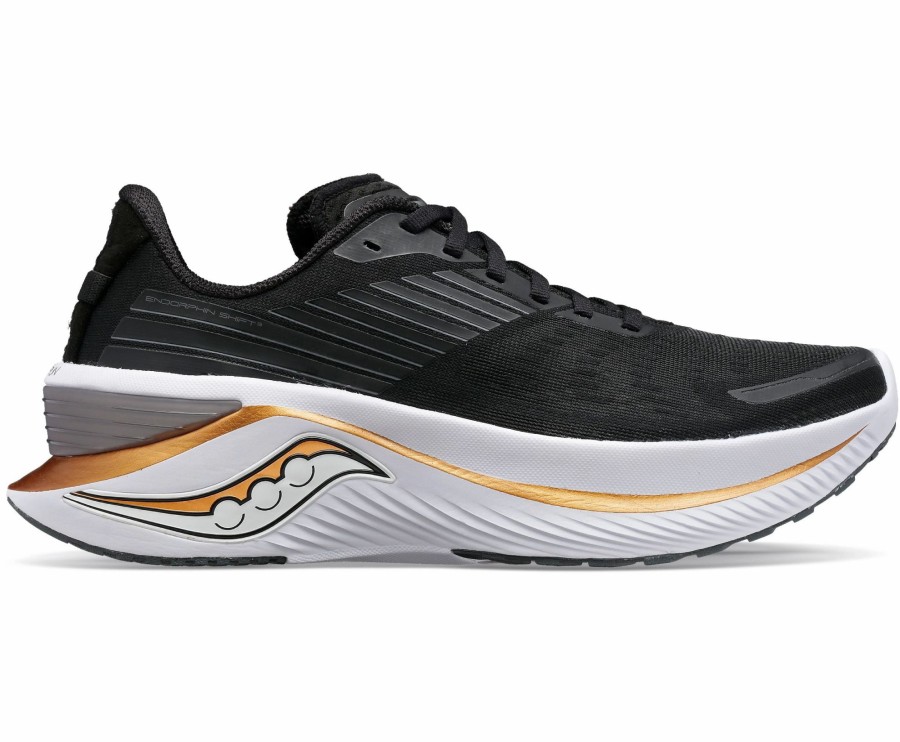 * Saucony Women'S Endorphin Shift 3 (10 Black/Goldstruck) Footwear