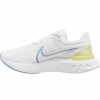 * Nike Women'S React Infinity Run Flyknit 3 (100 White/Light Marine/Citron Tint) Footwear