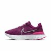 * Nike Women'S React Infinity Run Flyknit 3 (500 Light Bordeaux/White/Pink Prime/Sangria) Footwear