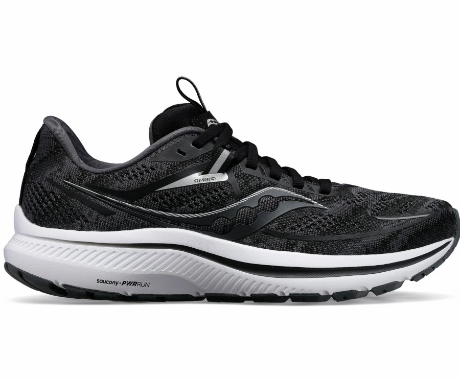 * Saucony Men'S Omni 21 Wide (10 Black/White) Footwear