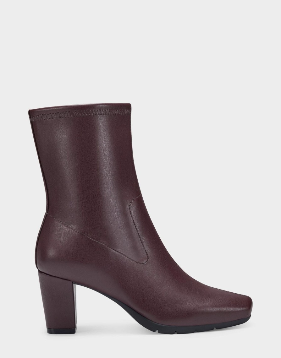 * Aerosoles Cinnamon Wine Ankle Boots