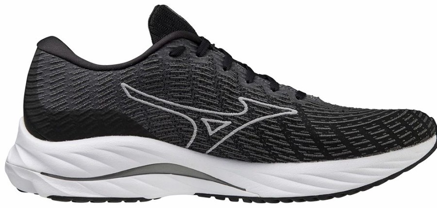 * Mizuno Men'S Wave Rider 26 Ssw (9000 Black/White) Footwear