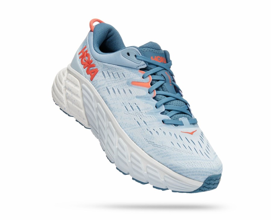 * Hoka Women'S Gaviota 4 (Bfpa Blue Fog/Plein Air) Footwear