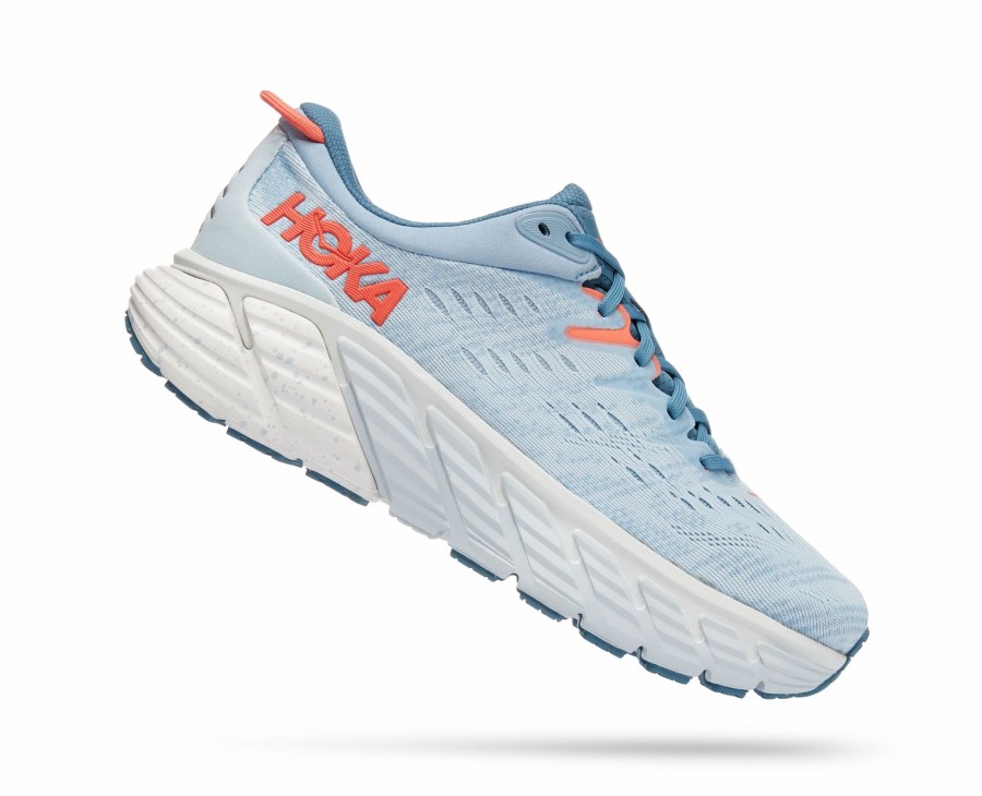 * Hoka Women'S Gaviota 4 (Bfpa Blue Fog/Plein Air) Footwear