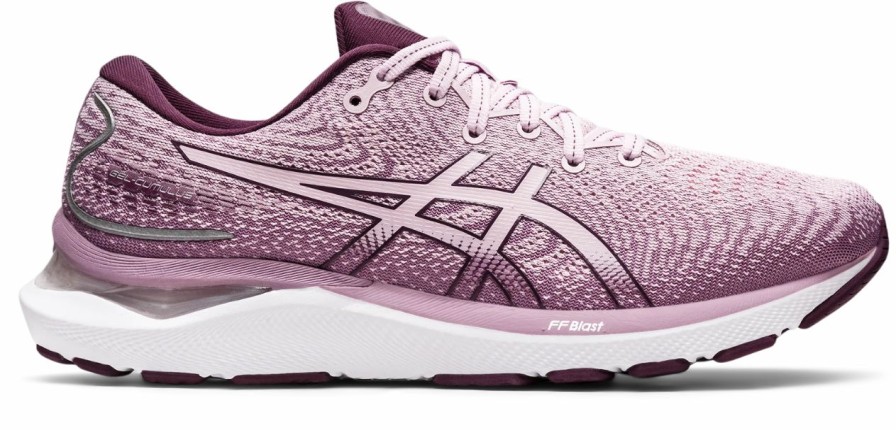 * Asics Women'S Gel-Cumulus 24 (700 Barely Rose/Deep Plum) Footwear