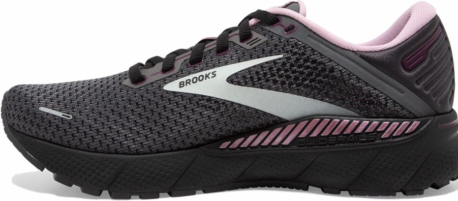 * Brooks Women'S Adrenaline Gts 22 (015 Pearl/Black/Metallic) Footwear