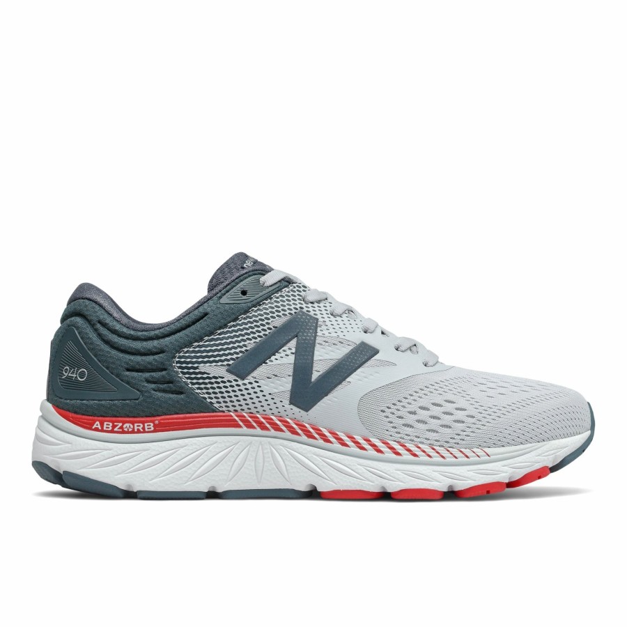 * New Balance Men'S 940 V4 Wide (Cg Light Aluminum/Team Red) Footwear