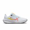 * Nike Women'S Air Zoom Pegasus 40 (102 White/Picante Red/Blue Tint/Laser Orange) Footwear