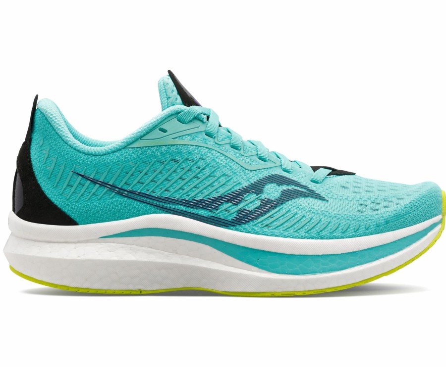 * Saucony Women'S Endorphin Speed 2 (26 Cool Mint/Acid) Footwear